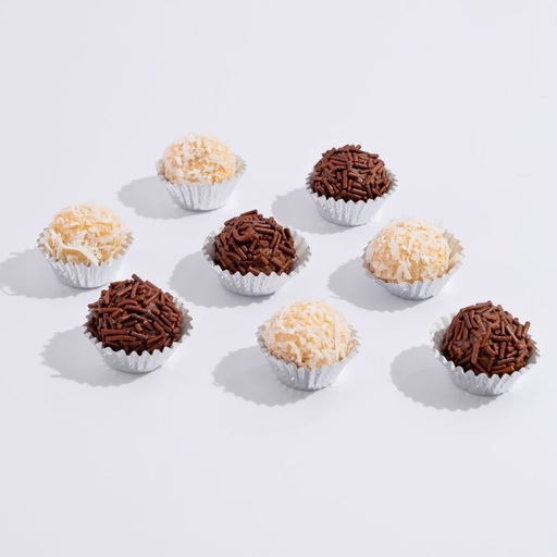 TRUFAS DE CHOCOLATE Y COCO x 4